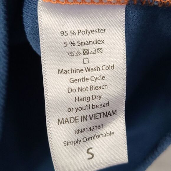 LuLaRoe Cassie Bodycon Skirt Orange Blue Colorblock Jaquard Stretch Pencil SMALL - Picture 5 of 8